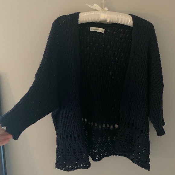 Abercrombie & Fitch navy blue cardigan - Picture 1 of 1